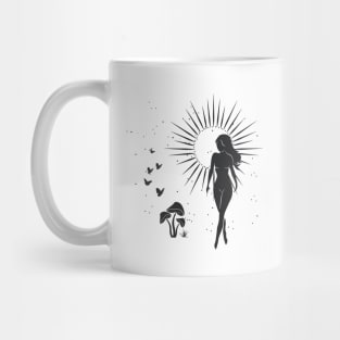 Sun Mushroom Goddess Mug